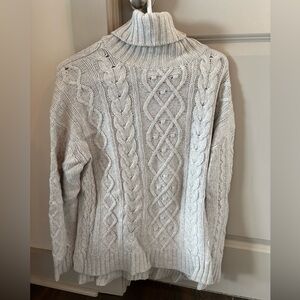 Tuckernuck gray cable sweater